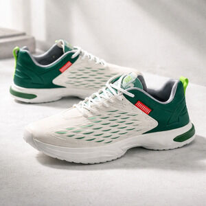 Mens Fashion Running Walking Sneakers Size EU43/US10 Green And White